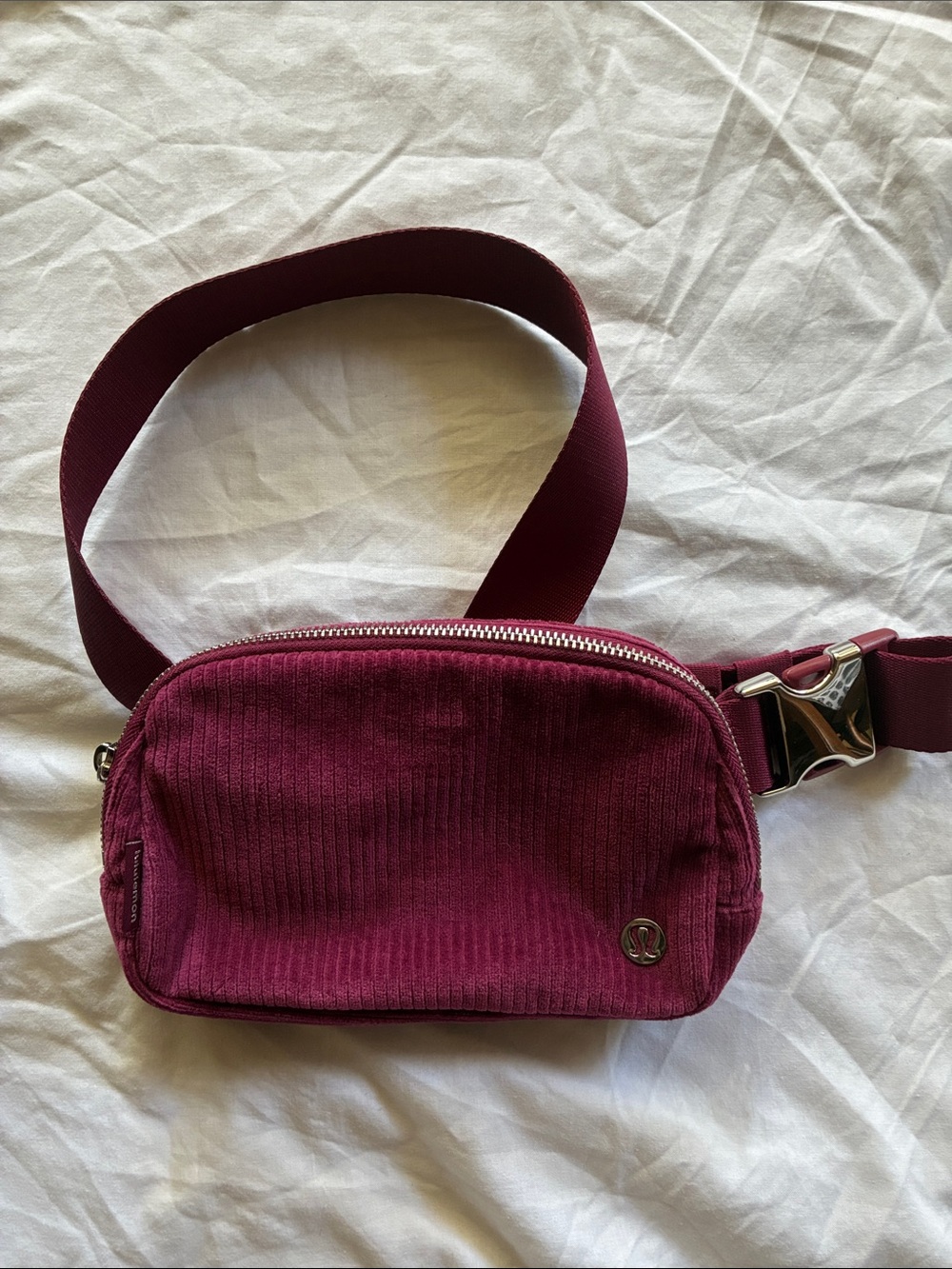 lululemon athletica Corduroy Belt Bag in Burgundy